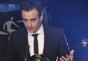 Berbatov trong lễ trao giải